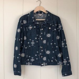 Laura Ashley Embroidered Denim Jacket
